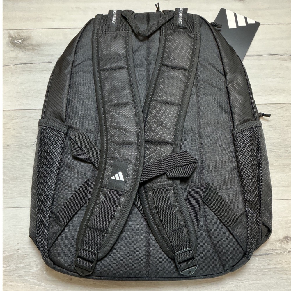 Adidas Excel 7 Backpack Black OSFA New With Tags - Picture 4 of 6